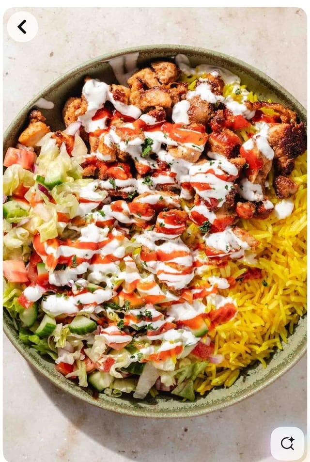 Chicken Over Rice.
