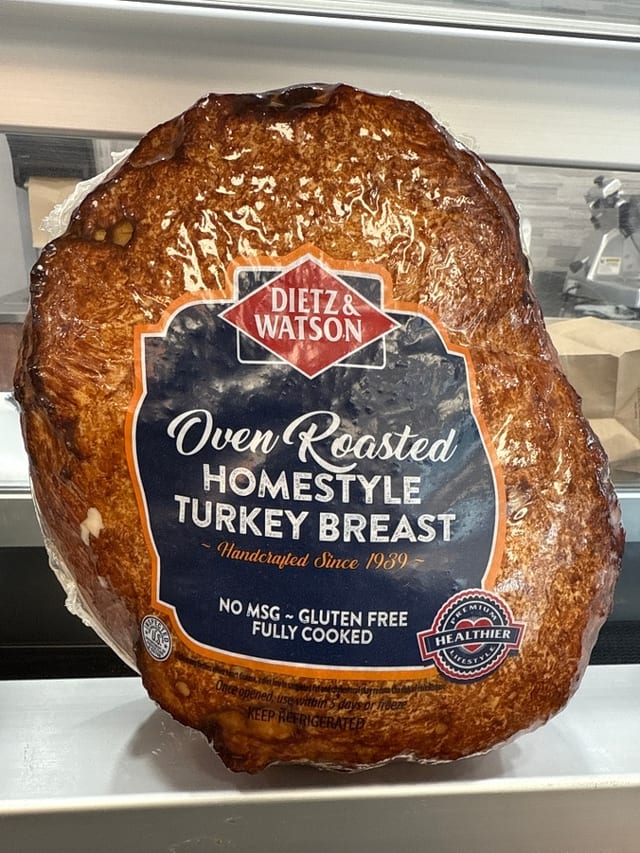 Homestyle Oven Roasted Turkey Breast.