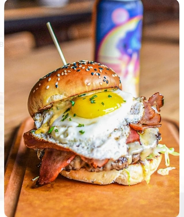 Bacon and Egg Burger.