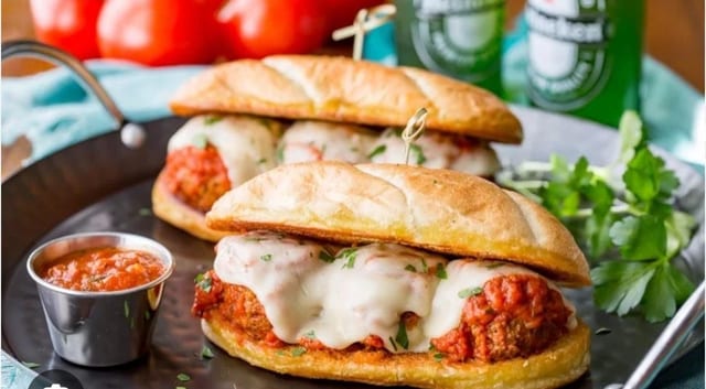 Italian Meatball Sandwich.