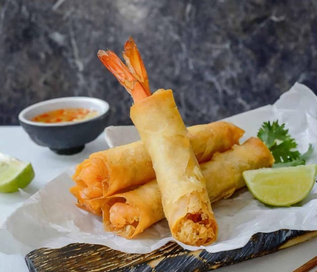 Shrimp Spring Rolls 6pc.