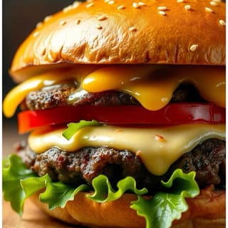 Veg bean patty burger