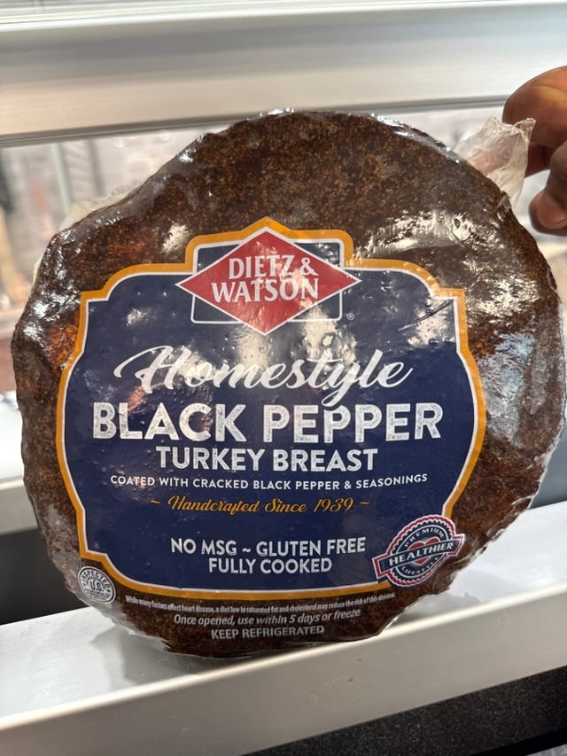 Homestyle Black Pepper Turkey Breast.
