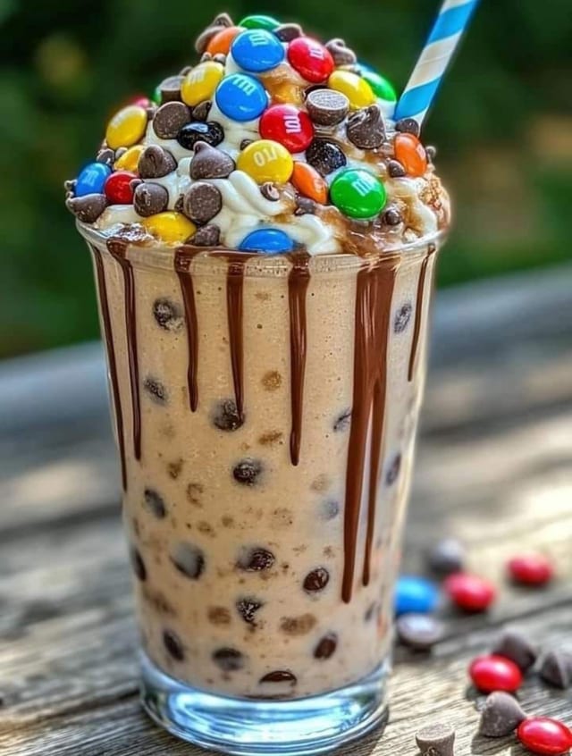 M&M Chocolate Milkshake.
