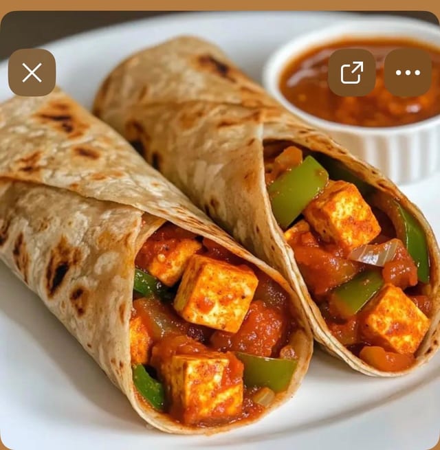 Paneer Masala Wrap.